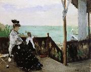 Berthe Morisot Seaside villa oil painting